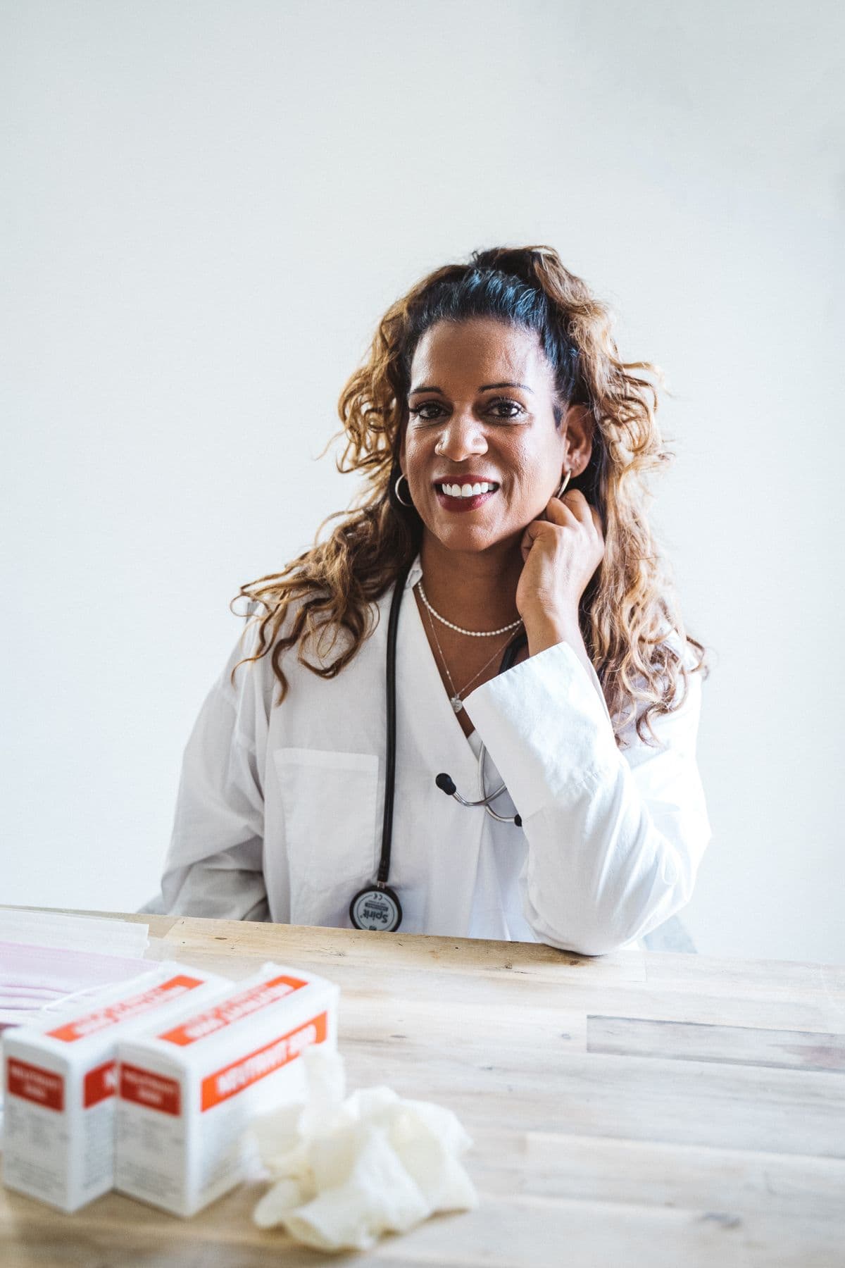 Portrait representing an international medical graduate
